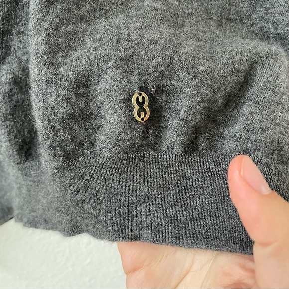 Escada 100% cashmere gray crew neck sweater - Picture 4 of 7